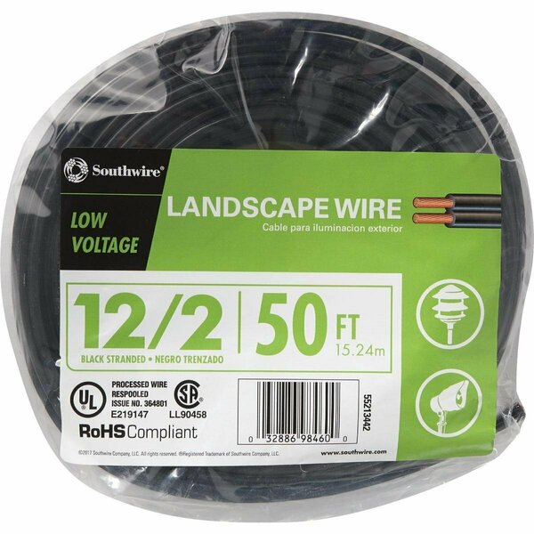 Southwire 50 Ft. 12/2 Stranded Low Voltage Cable 55213442